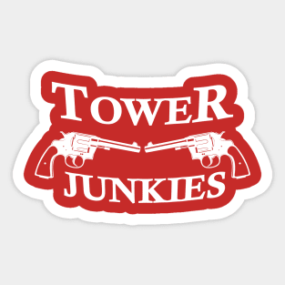 Tower Junkies Podcast-No Tagline - ObsessiveViewer.com Sticker